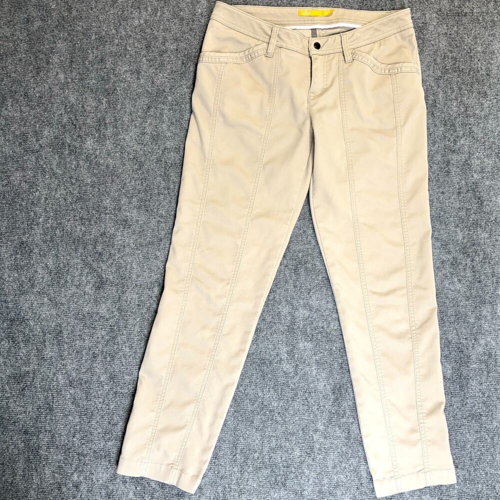 Lole Womens Size 6 Tan Beige Ankle Pants Stretch Casual Travel Outdoor Hiking